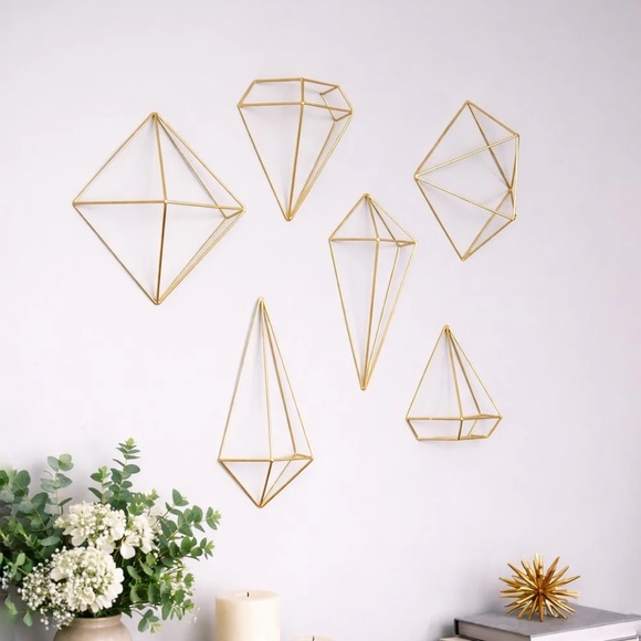 Umbra Other - Geometric Gold Wall Decor Set